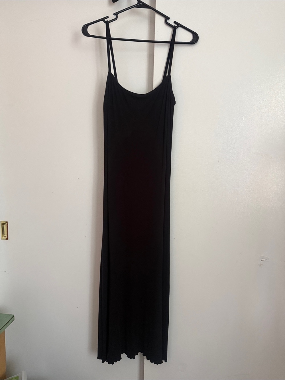 RVCA Black Maxi Slip Dress - not worn - Double Spaghetti Straps